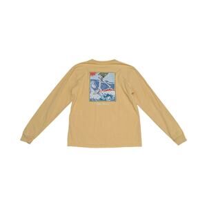 Katin Goner Long Sleeve Tee Shirt Yellow Crewneck Mens Small Surfing Beach Top